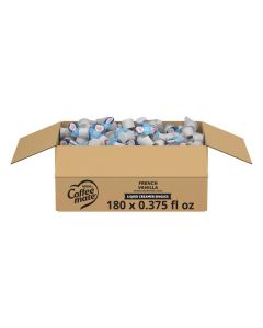Nestle Coffee mate Coffee Creamer French Vanilla Liquid Creamer Singles Non Dairy No Refrigeration 0375 fl oz Tubs Pack of 180
