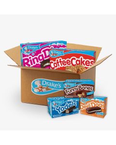 Drake's Variety Pack: Yodels, Ring Dings, Devil Dogs, Funny Bones, and Coffee Cakes - Chocolate Treats