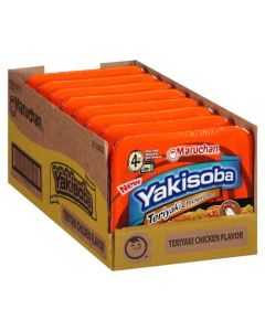 Maruchan Yakisoba Teriyaki Chicken Flavor StirFried Japanese Instant Ramen Noodles High Protein Microwavable Meal 398 Oz 8 Pack