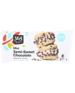 365 by Whole Foods Market Mini SemiSweet Chocolate Baking Chips 12 Ounce