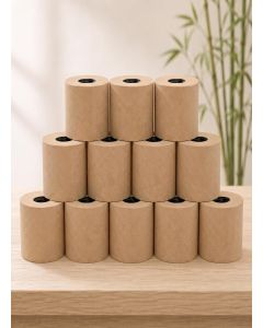 Biogreen Bamboo 3-Ply Toilet Paper Roll,100% Natural, Unbleached and Eco-Friendly Tissue Papers (Pack of 10 (160 Pulls)