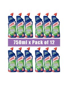Fragrance Active Fresh Toilet Cleaner Liquid, Pine, 750ml (Pack of 12)