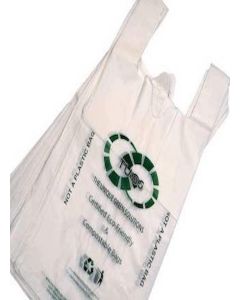 Tugs compostable and Biodegradable Carry Bags 500 gms (16X20 Pack Of 50 GSM 25, Width 10 (3+3 Gusset Length 20 inch Size 16x20 Pack of 70 (500 gms Pack of 70 GSM 60