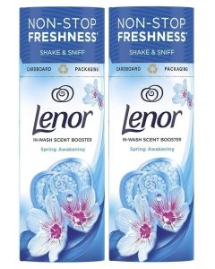 Lenor In-Wash Fabric Scent Booster Beads - Spring Awakening 155g Pack of 2