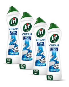 Multipurpose Cream Cleaner, Original, 100% Dirt Removal, 4x500ml