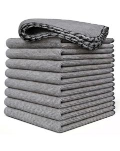 Chemical Guys AllSwipe MultiUse Microfiber Towels Gray 14 x 12 9 Pack