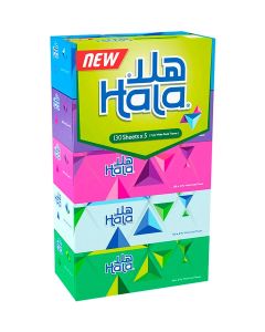 Facial Tissue 2 Ply 130 Sheets Assorted Pack Of 5
