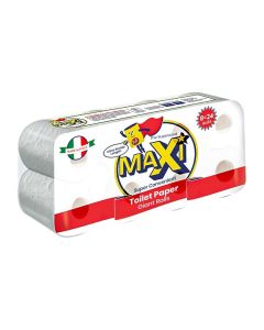 Toilet Roll 2 Ply Giant Rolls - 8 Rolls - 326 High Absorbent Sheets per Roll