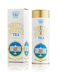 White House Tea, Loose Leaf White Tea Blend in Haute Couture Tea Tin Gift, 50g