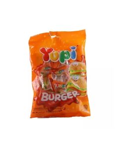Yupi Sweet Burger Candies, Assorted Flavour Delicious Candy - 112gms