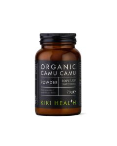 KIKI Health Premium 100% Raw Organic Camu Camu Powder / Sustainably Sourced Superfood / 344% Vitamin C in 1 TSP / Boost Collagen, Gluten-Free & Vegan / Certified Organic by Soil Association