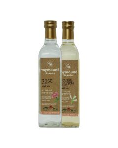 MYMOUNE Floral Waters Set 2x500ml / Rose Water & Orange Blossom Water / Premium Lebanese / Desserts & Beverages