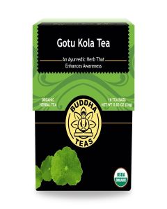 Gotu Kola Tea - Organic Herbs - 18 Bleach Free Tea Bags, New, .