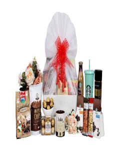 The Gift Tree Premium Gift Hamper / Mug, Sipper, Coffee, Chocolates, Dry Fruits, Rocher, Almonds & Cashews / Gift for Corporate, Family, Birthday, Anniversary, Husband & Wife