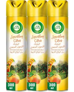 Air Wick Sparkling Citrus Aerosol Spray - 300ml x 3