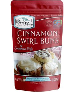 Mom's Place Gluten-Free Cinnamon Swirl Buns or Cinnamon Rolls Mix - Vegan, Nut Free, Dairy Free & Soy Free, 15.2 oz