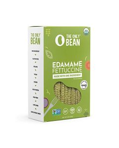 The Only Bean Organic Edamame Fettuccine Pasta High Protein Keto Friendly GlutenFree Vegan NonGMO Kosher Low Carb PlantBased Bean Noodles 8 oz 1 Pack