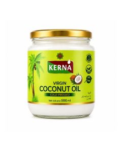 Kerna Virgin Coconut Oil 500 ml / Cold Pressed Coconut Oil / 100% Coconut Oil / For Cooking, Frying & Baking