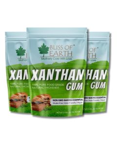 Bliss of Earth Xanthan Gum 907g(Pack of 3) / Ultra Strong Food Grade Thickener Powder / Gluten Free Baking Essential / Keto Vegan Stabilizer / Instant Sauce, Dressing, Ice Cream Texture Enhancer / High Performance Binder