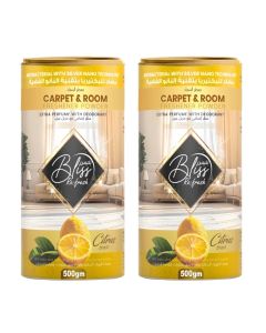 Fresh Carpet Powder & Room Freshener 2x500g, Citrus Scent