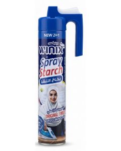 2-in-1 Spray Starch and Ironing Aid Original Finish for Crisp Linen Scent Crease Remover and Fabric Care Spray for Clothes 500 ML