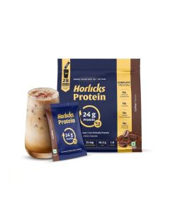 Horlicks Protein Powder 1 Kg, Coffee Flavour, 28 Daily Sachets, 24g Protein
