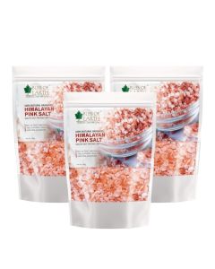 500 gm Granular Pakistani Himalayan Pink Salt Non Iodized for Weight Loss & Healthy Cooking, Natural Substitute of White Salt pack of 3