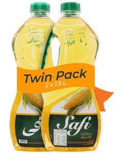 Safi Corn Oil, Twin Combo Pack of 2 x 1.5 Litres