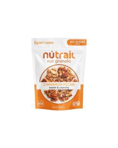 NuTrail Nut Granola Cereal Cinnamon Pecan No Sugar Added Gluten Free Grain Free Keto Low Carb Healthy Breakfast 8 oz 1 Count