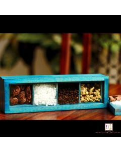 Unravel India Wooden UtilityMasala Box
