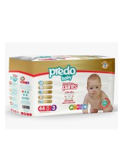 Predo Baby Premium Diaper Pants, Size 3 - 44 Pieces