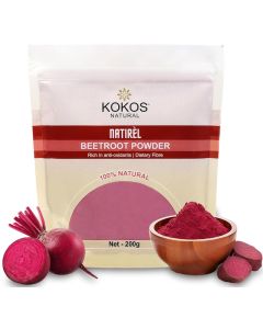 Kokos Natural Beetroot Powder 200g x2 For Face Lips Hair Drinking Eating Immunity Pre Workout Improves Blood Flow Blood Pressure Exercise Performance Natural Food Colour