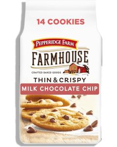 Pepperidge Farm Farmhouse Thin & Crispy Milk Chocolate Chip Cookies