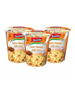 Indomie Curry Flavor Instant Cup Noodles- 3X60gms