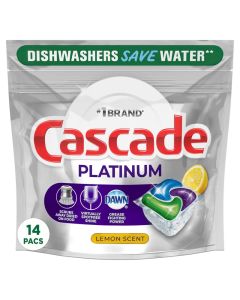 Cascade Platinum Plus ActionPacs Dishwasher Detergent Pods Fresh 14 Count