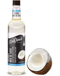 DaVinci Gourmet Sugar-Free Coconut Syrup, 25.4 Fluid Ounces - Naturally Flavored Beverage Syrup