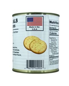 Future Essentials Pilot Bread Survival Crackers Emergency Food Supply 30Year Shelf Life Ready to Eat Hardtack Biscuits 25 Can Made in USA 12 Crackers per Can Pack of 1