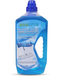 ECOLYTE+ Floor Cleaner, Premium All Purpose Cleaner Plus Disinfectant, for Hospital, Home, Office & Commercial Use for Dirt, Stains & Germs, Floor Cleaning (Ocean Breeze, 1 Liter)