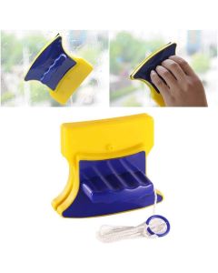 Purabelle Magnetic Window Cleaner DoubleSide Glazed Two Sided Glass Cleaner Wiper with 2 Extra Cleaning Cotton Cleaner Squeegee Washing Equipment Household Cleaner for Windows with 36mm Thickness