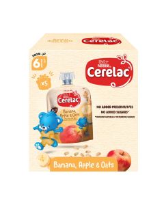 Fruits Puree Pouch in Banana, Apple & Oats Value Pack