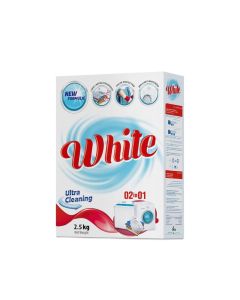 WHITE DETERGENT POWDER 2in1 2.5KG