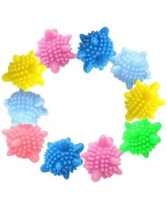 Tirth shop Washing Ball Reusable TangleFree EcoFriendly Laundry Scrubbing BallsSolid Colorful pack of 10