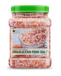 Bliss of Earth Himalayan Pink Salt Granules 1kg / Natural Coarse Grain Mineral Rich Rock Salt / Unrefined Pink Salt Crystals for Cooking, Seasoning, BBQ, Grilling, Baking & Everyday Kitchen Use