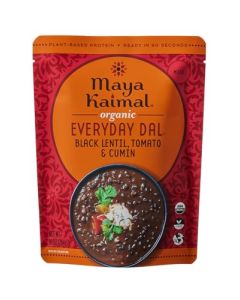 Maya Kaimal Foods Organic Indian Everyday Dal Black Lentil 10oz Fully Cooked with Tomato and Cumin Vegan Microwavable Ready to Eat Meals Pack of 1