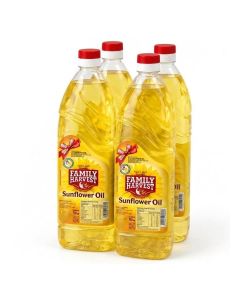 100% Pure Sunflower Oil, Pack of 4 x 750ml