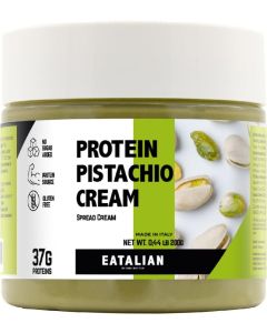 EATALIAN by AMZ BETTER Protein Pistachio Cream 7 oz/200 gr, Natural Spreadable Pistachio Cream, Made in Italy Protein Pasta, Sweet Taste Ideal on Bread and Dubai Chocolate.