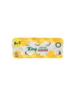 Toilet Roll 2 Ply, 200 Sheets, 10 Rolls / Soft & Absorbent Toilet Tissue Paper for Bathroom & Everyday Household Use