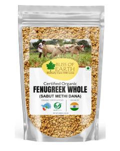 Bliss of Earth 200gm Fenugreek seed Sabut Methi Dana spices and masala For hair grow Boosting metabolism & Immunity Weight Loss Healthy cooking