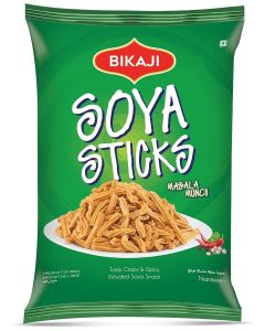 Bikaji Soya Sticks - Masala Munch, 200g Pouch / Crispy & Crunchy / Made with All Natural Ingredients / Product of India