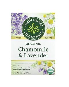 Chamomile with Organic Lavender, Caffeine Free, 16 Encapsulated Tea Bags, 0.85 oz (24 g)
